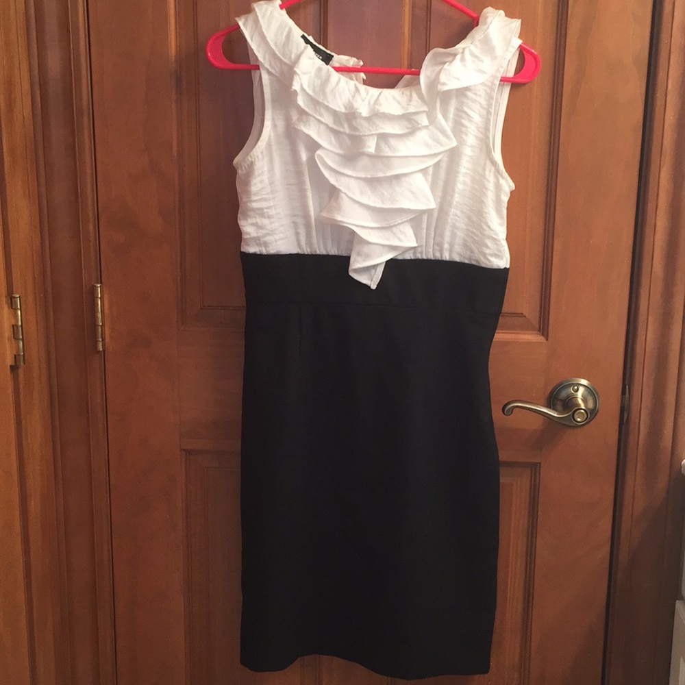Black and white business dress